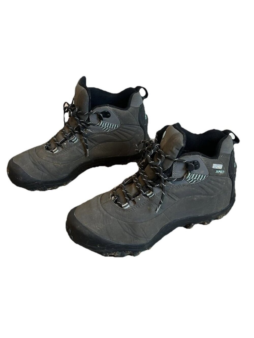 Xpeti Men Gray Waterproof Insulated Thermator Hiking Boots Size 11 Outdoor Lace